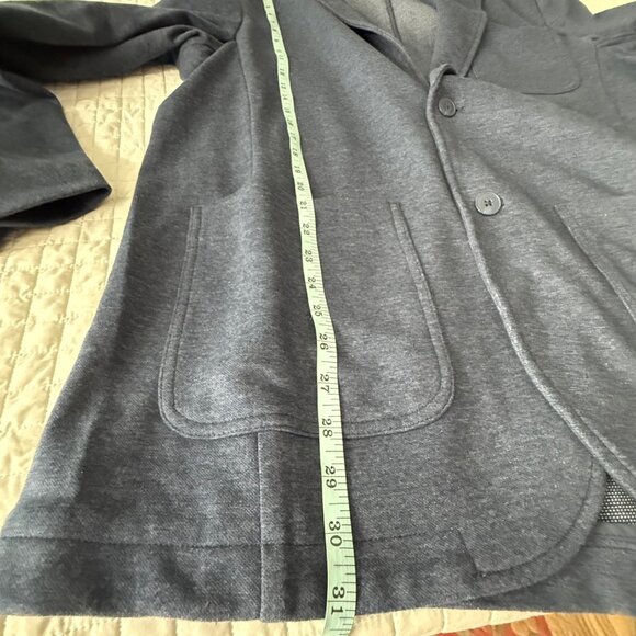 Goodfellow & Co Mens Tall L Blue Blazer Jacket Cotton/Polyester Blend Button Clo - Picture 10 of 11